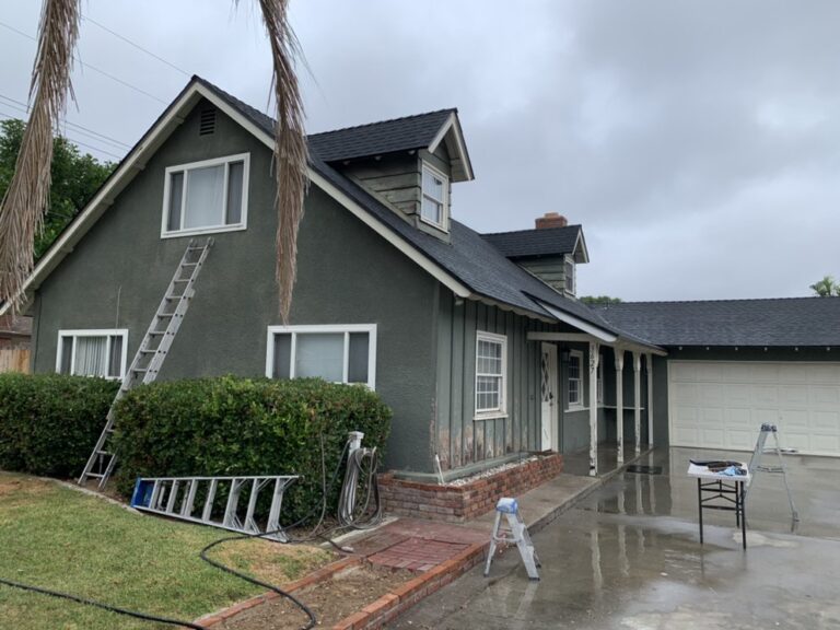 Residential exterior painting service in Moreno Valley CA with freshly painted house exterior
