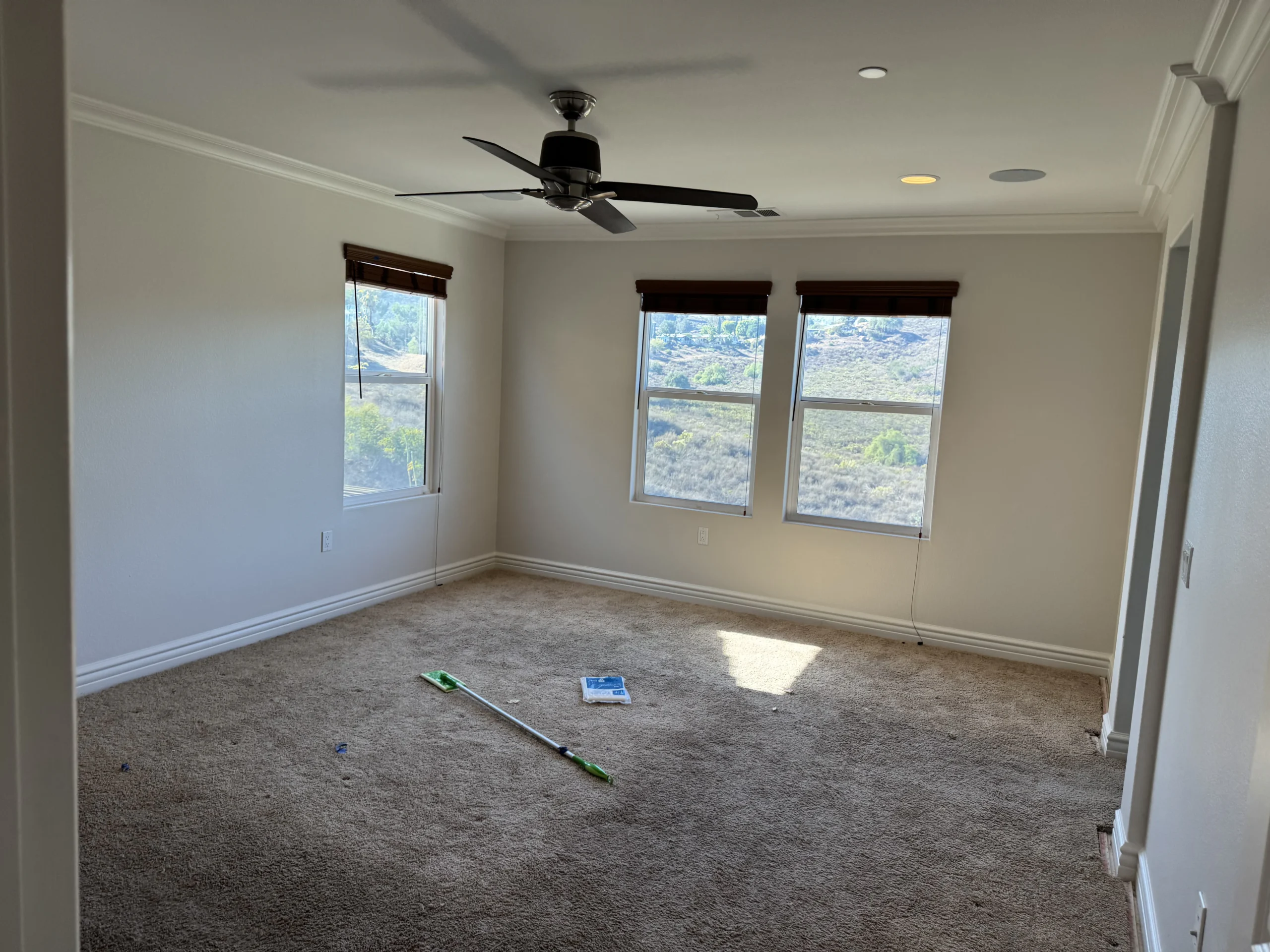 Interior painting service showing freshly painted modern home interior